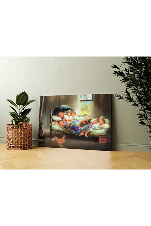 Mutluluğun Resmi Kanvas Tablo - 1