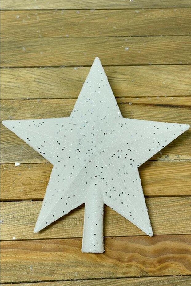 14 cm White Pine Tree with Stars - Christmas Hill
