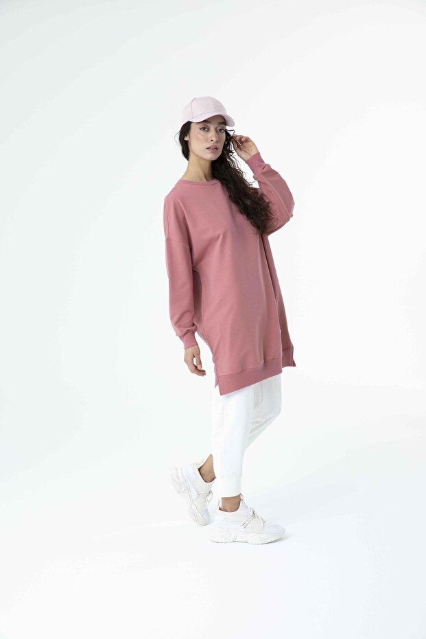 30644 Kadın Basıc Tunik Sweat - 2