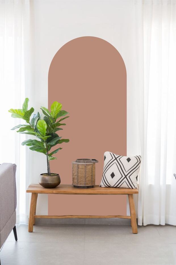 Bohem Oval Duvar Sticker - 1