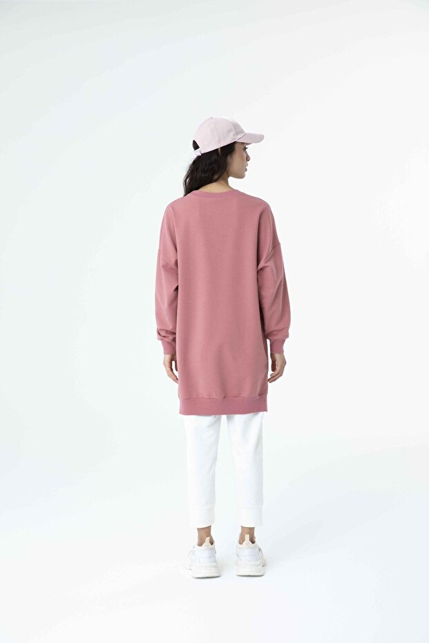 30644 Kadın Basıc Tunik Sweat - 3