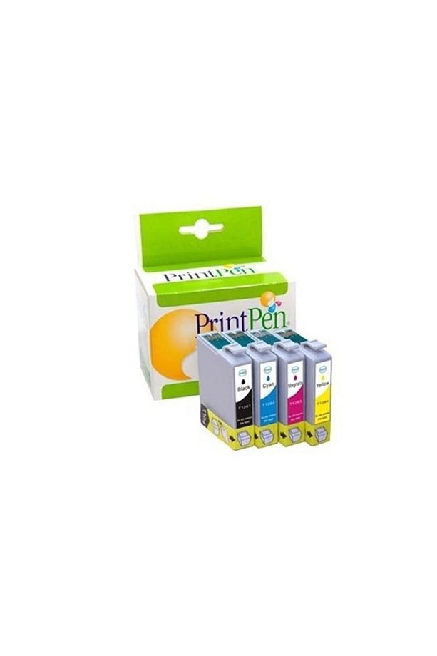 Epson T1281 T1282 T1283 T1284 4renk Kartuş Seti - 1