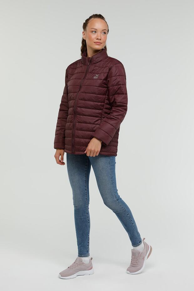 M-basıc Man Padded Coat 2 Bordo Erkek Mont - 3
