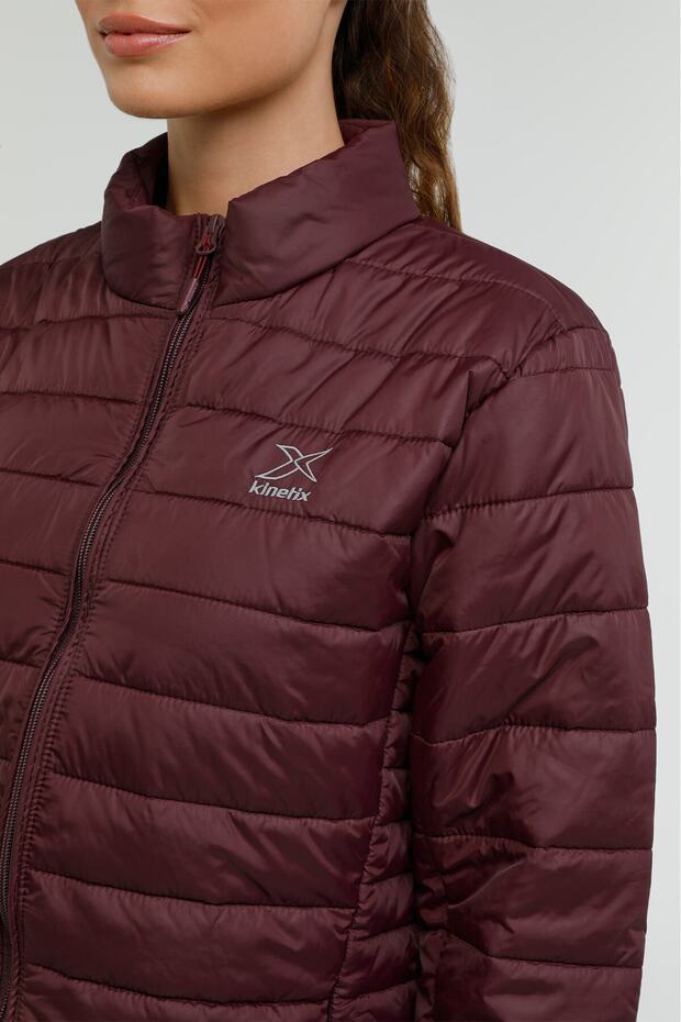 M-basıc Man Padded Coat 2 Bordo Erkek Mont - 4
