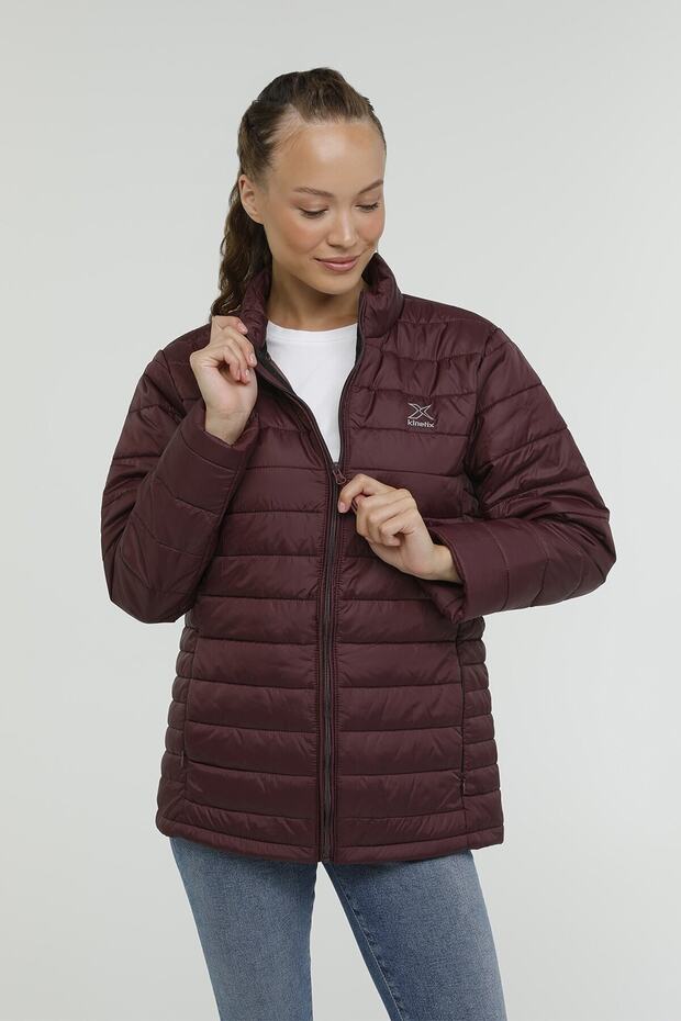 M-basıc Man Padded Coat 2 Bordo Erkek Mont - 5