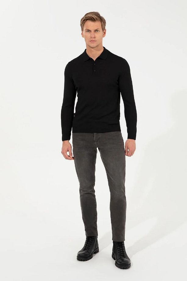 Regular Fit Triko Kazak - 4