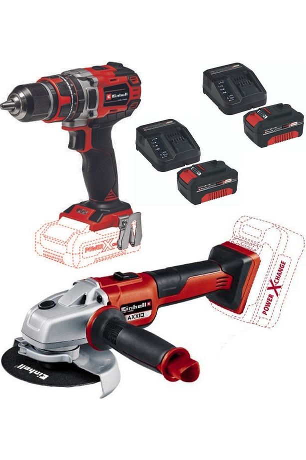 Te-cd 18/50 Li-i Bl Vidalama Matkap Axxio 125mm Avuç Taşlama 2x4.0ah Kömürsüz Set - 1