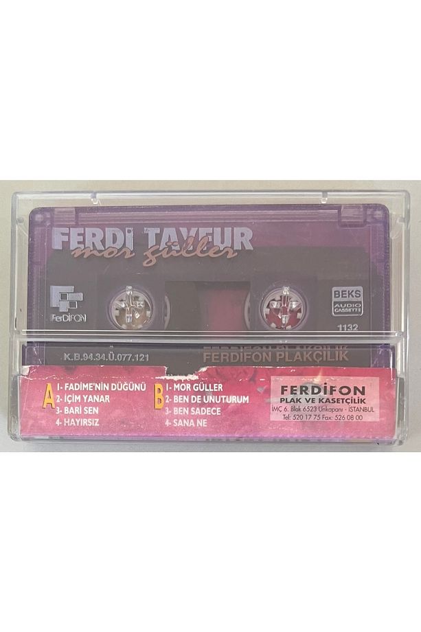 Ferdi Tayfur Mor Güller Fadimenin Düğünü Kaset orjinal Dönem Baskı - 2
