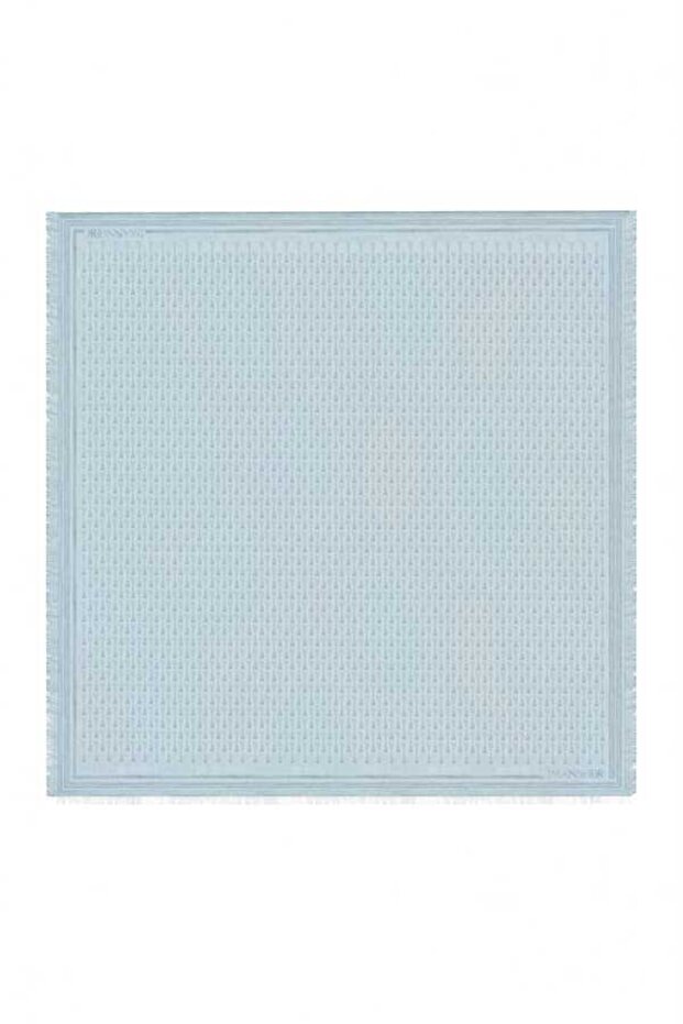 I Monogram Yeşil Ipek Eşarp - 1