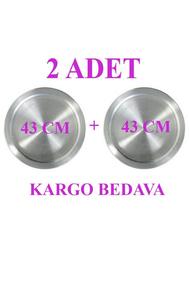 2 Adet 43 Cm Künefe Kadayıf Tabağı Tepsisi Geniş Ailelere Özel (Kargo Bedava) - 1