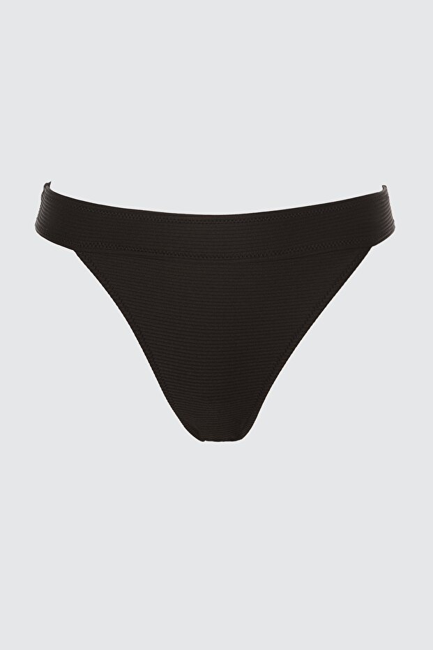 Siyah Regular Normal Bel Bikini Altı TBESS21BA0016 - 5