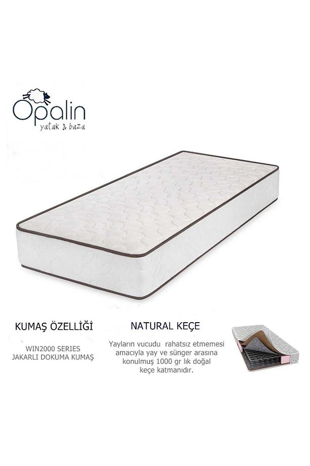 ÖZEL YAPIM 60x120 Ortopedik Yaylı Yatak Ortopedik Lüx Jakarlı Yatak - 2