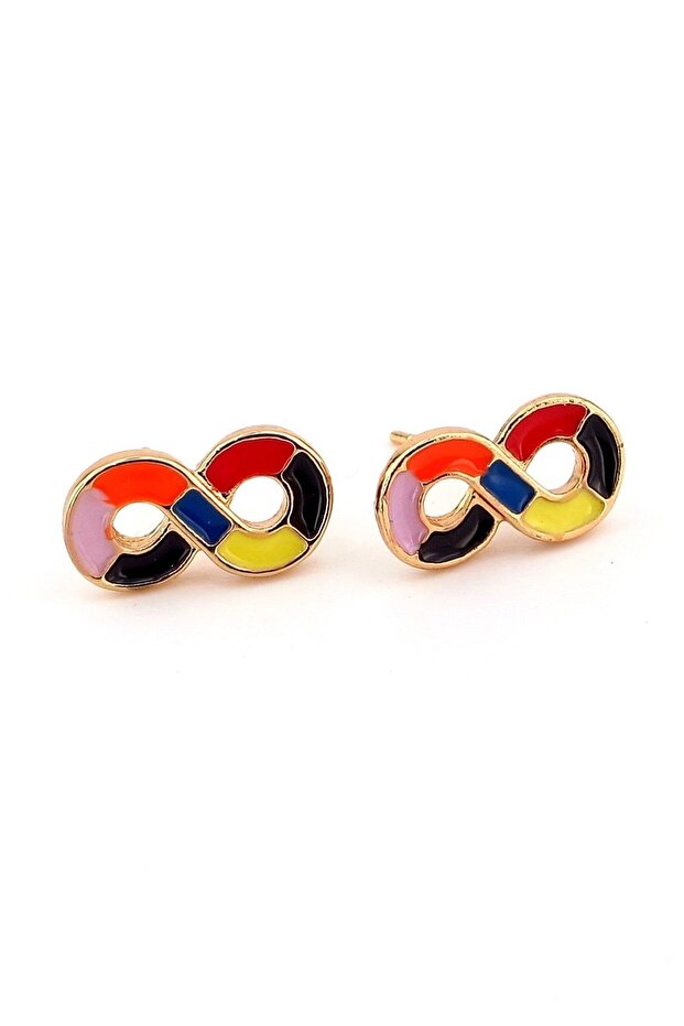 Infinity Icon Colorful Design Women's Earrings Ex015