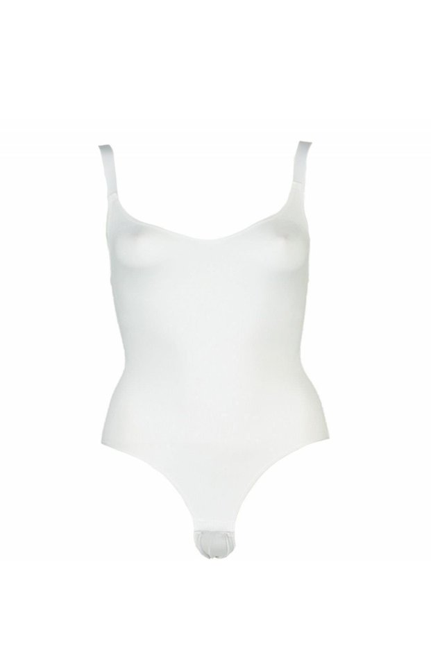 Women's White Seamless Complete Body Corset 2944