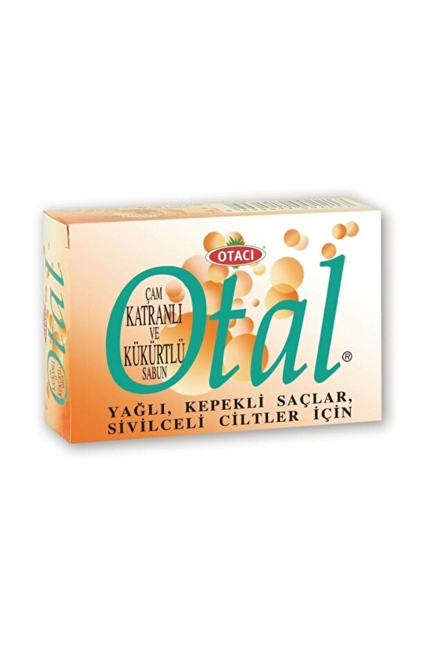 Otal Pine Tar and Sulfur Soap 80 gr For Oily Hair and Acne-Prone Skin