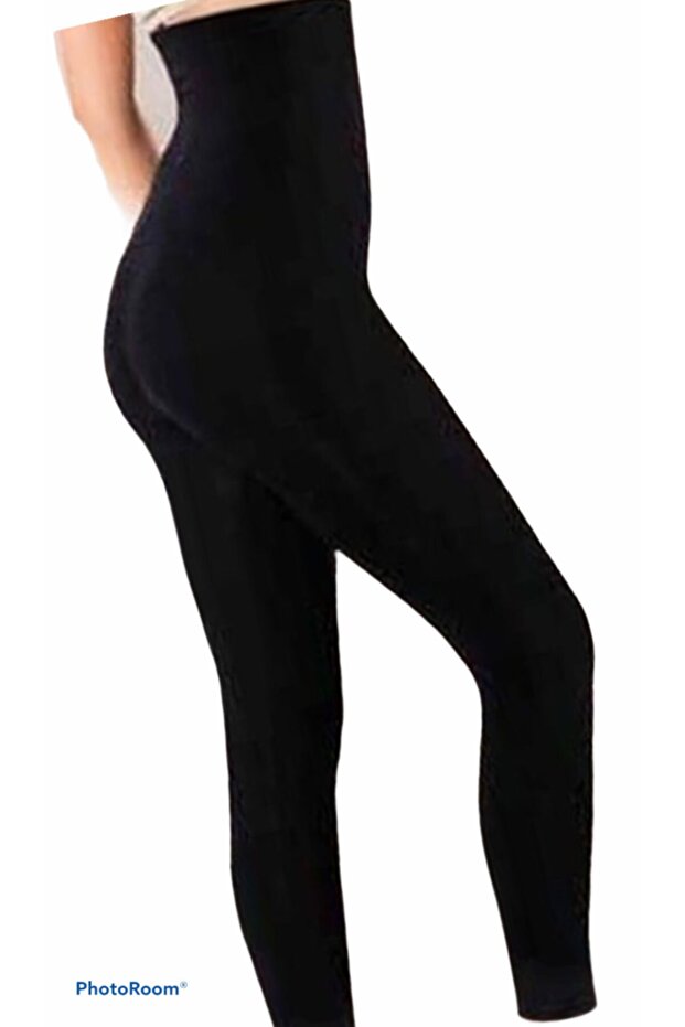 Women's Black High Waist Corset Tights