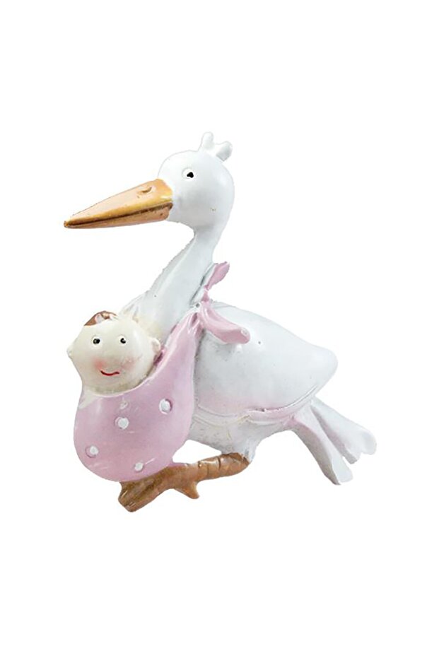 12 Pieces 5.5cm Baby Carrying Stork Figurine