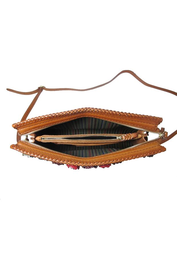 Handmade Deri Postacı Çanta (Plat) - 4