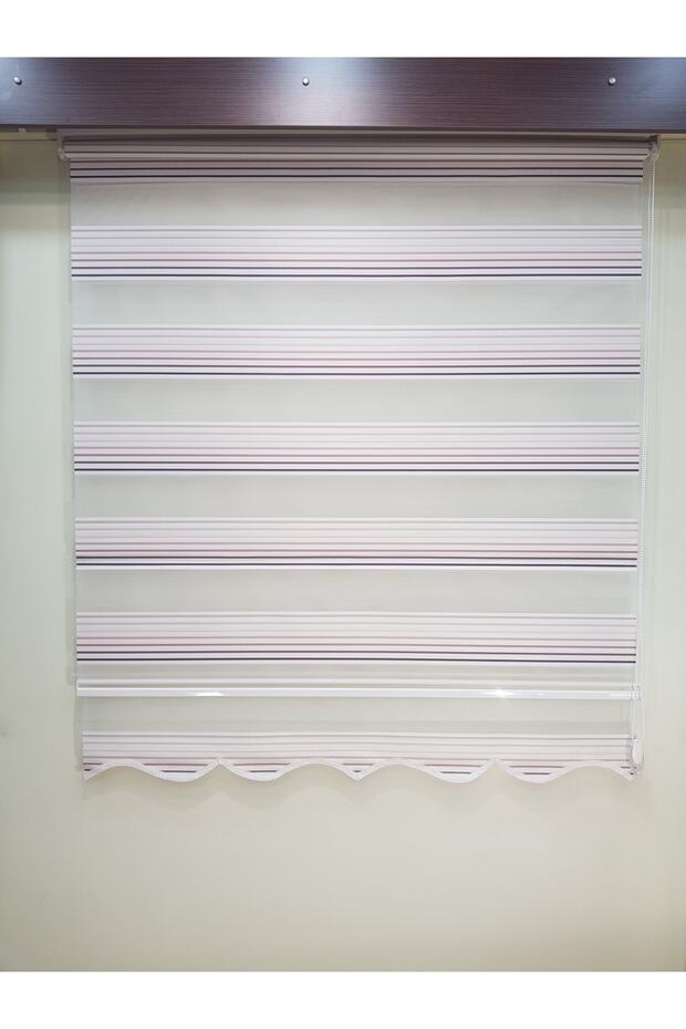 Renk Geçişli Pliseli Zebra Stor Perde ( Lila ) - 2