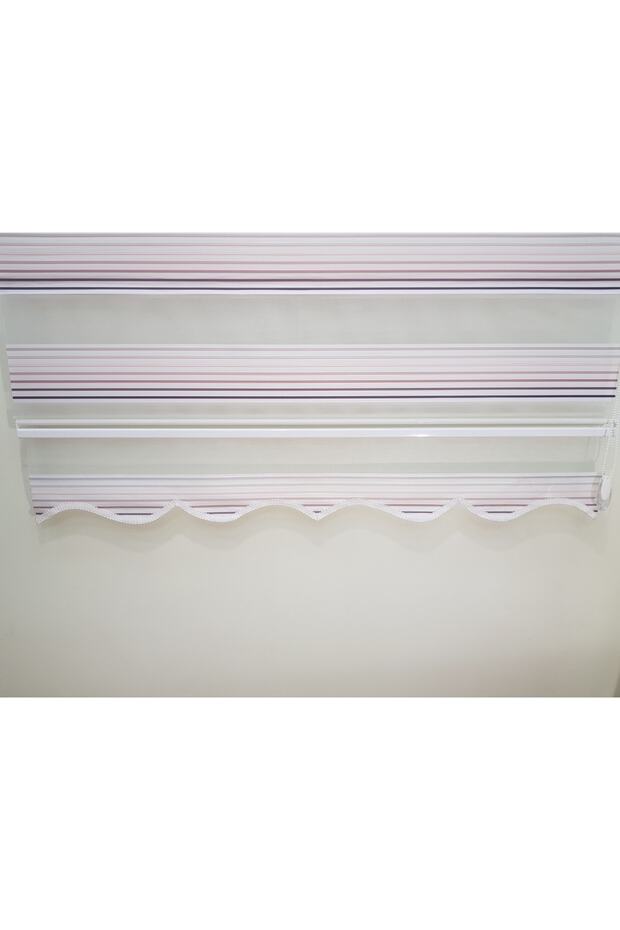 Renk Geçişli Pliseli Zebra Stor Perde ( Lila ) - 4
