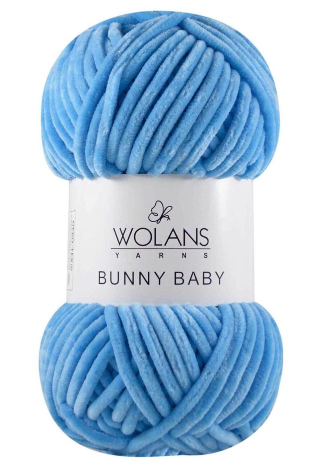 Bunny Baby Velvet Baby Wool Blue 10012