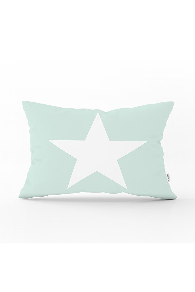 Digital Printed Star Patterned Rectangular Pillow Cushion Cover - 1