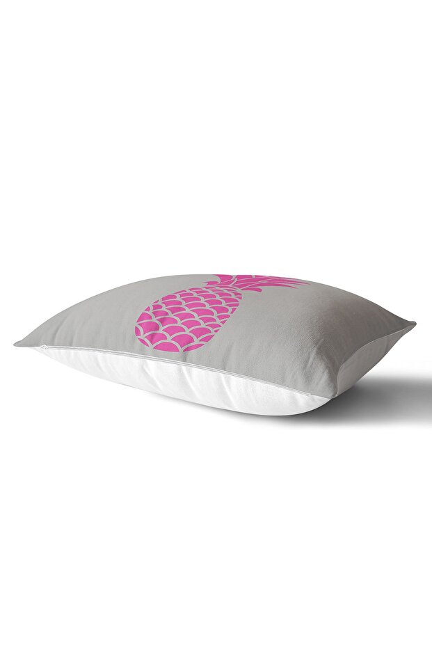 Gray Floor Pineapple Printed Digital Rectangular Pillow Throw Pillow Cover - 2