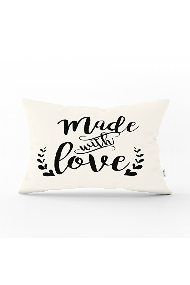 غطاء وسادة رمي مستطيل حديث مطبوع رقميًا من Made With Love