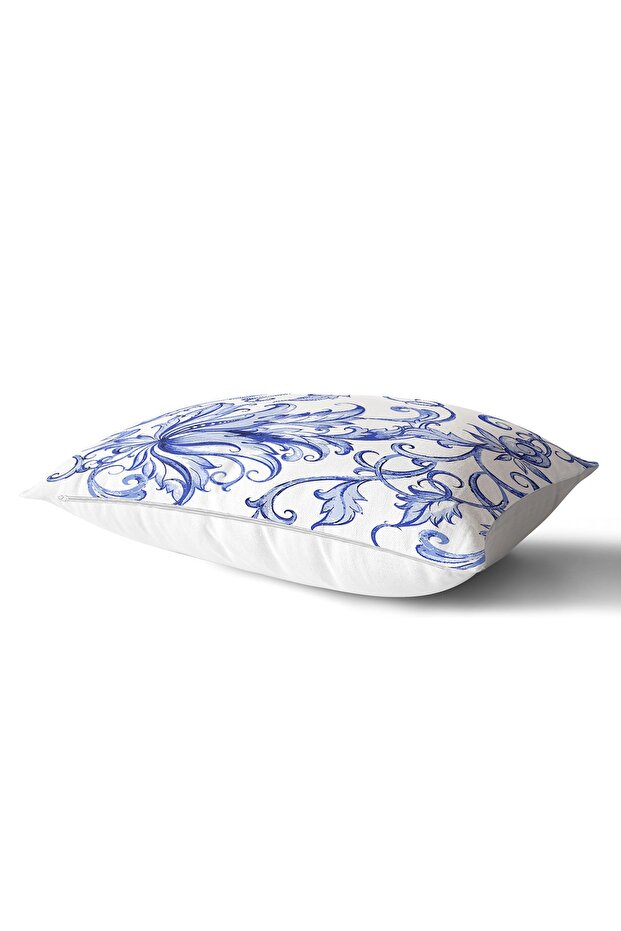Modern Ivy Patterned Digital Printed Decorative Rectangular Throw Pillow Cover - 2