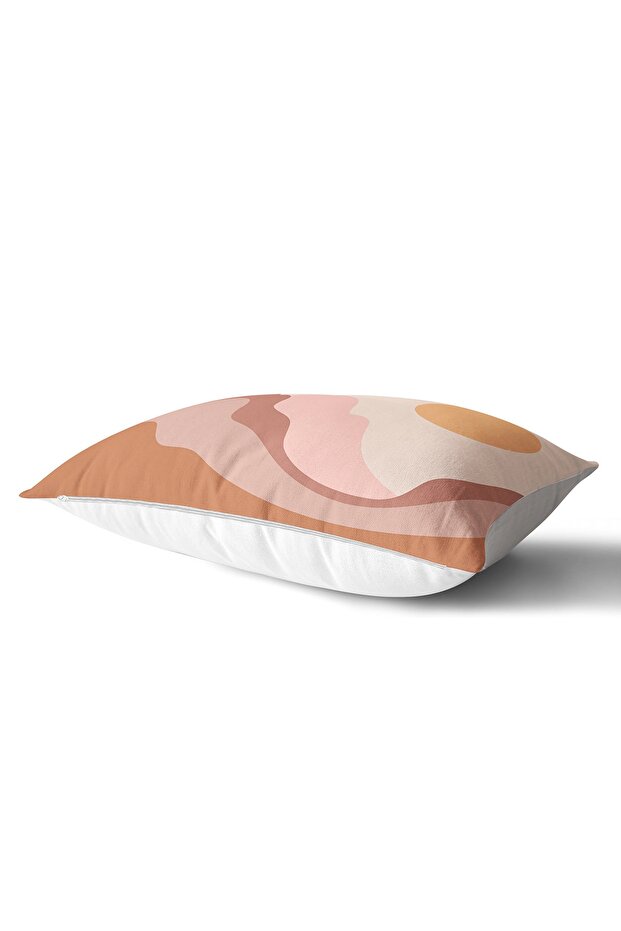 Sun Patterned Pastel Digital Printed Modern Rectangular Pillow - 2