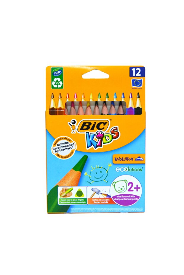 Bıc Kuruboya Evolutıon Triangle Üçgen Jumbo 12li - 1
