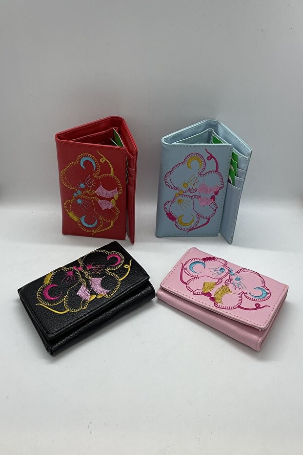 Mouse Işlemeli Bayan Cüzdanı - 4