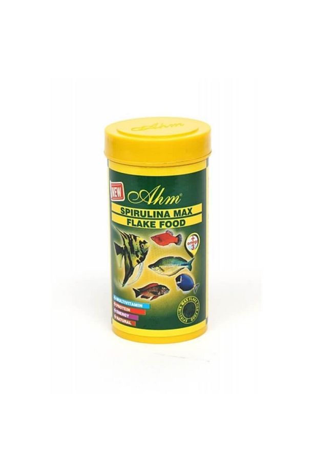 Spirulina Max Flake Bitkisel Pul Balık Yemi 250ml - 1