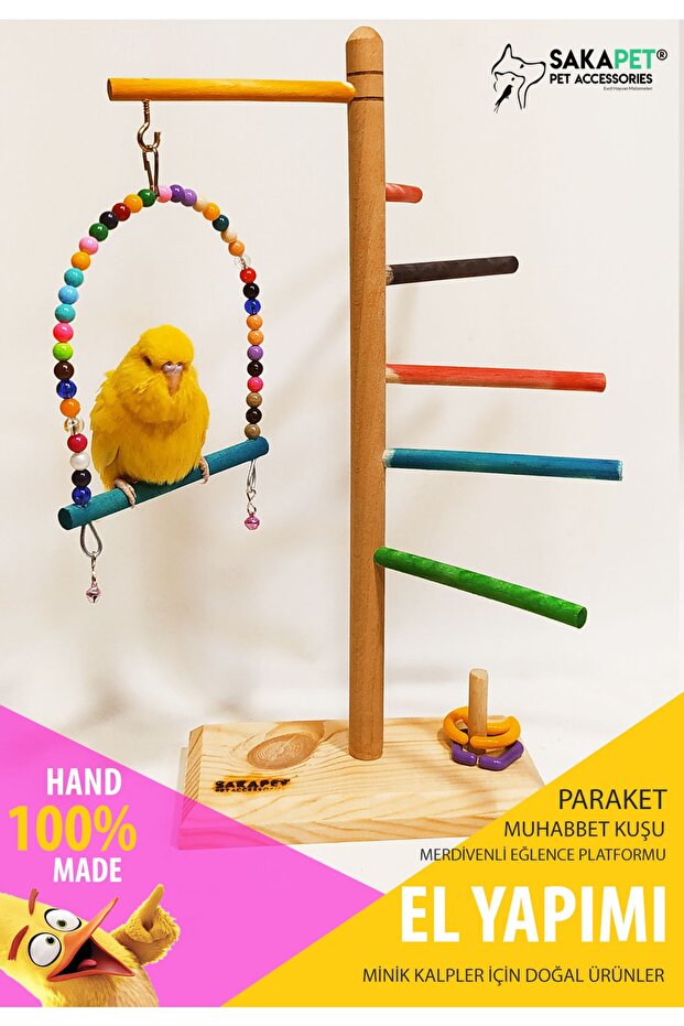 Bird Entertainment Park with Stairs, Brain Teasers & Swings