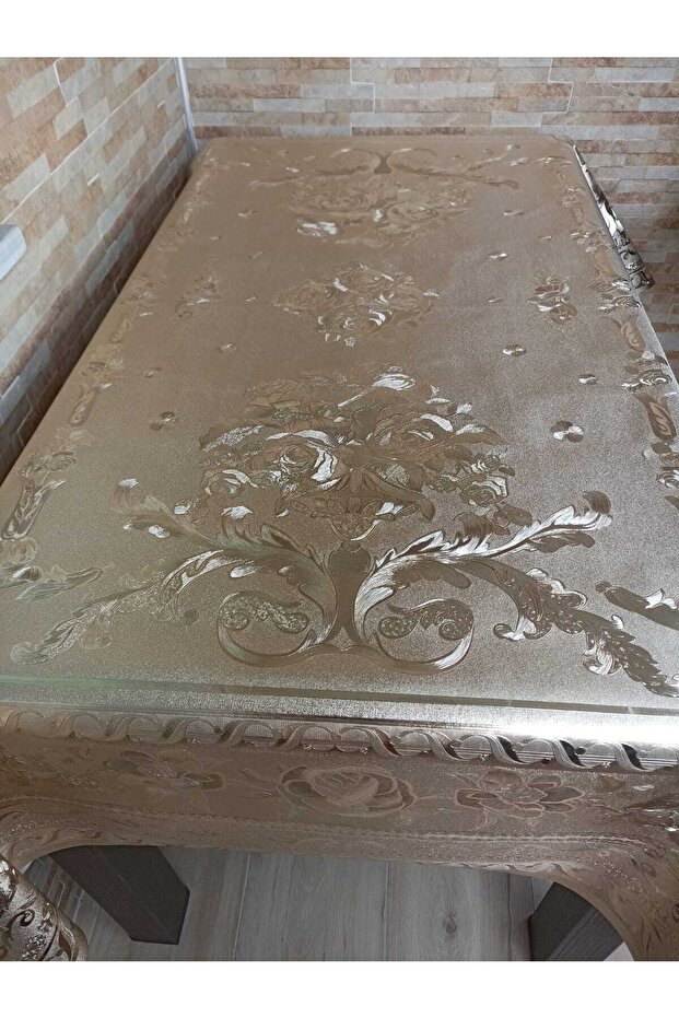 Astarlı Parlak Lüks Pvc Masa Örtüsü 140x180cm - 2