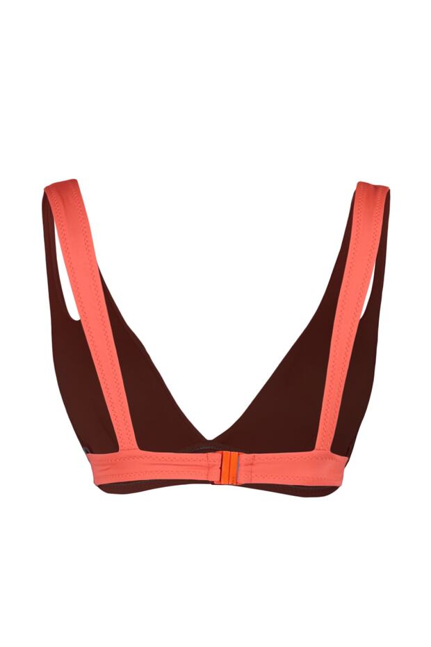 Kırmızı Cut Out Detaylı Üçgen Kaplı Bikini Üstü TBESS20BU0202 - 8