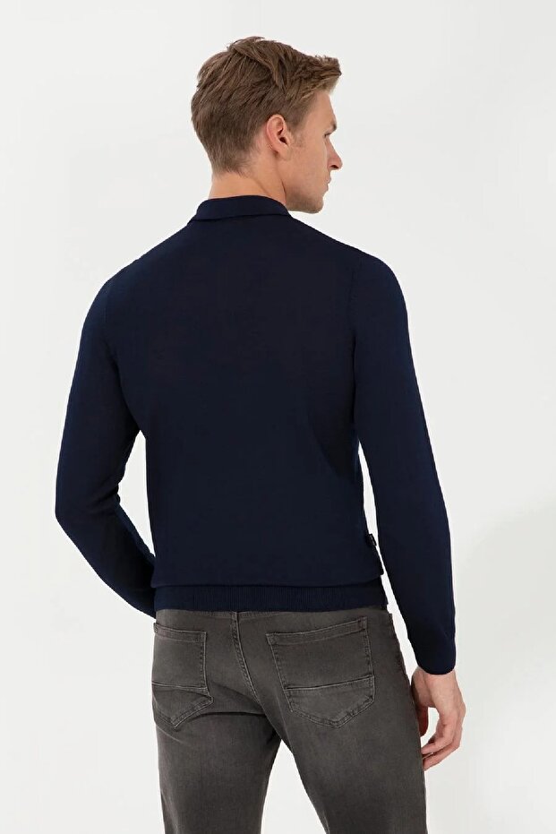 Regular Fit Triko Kazak - 5