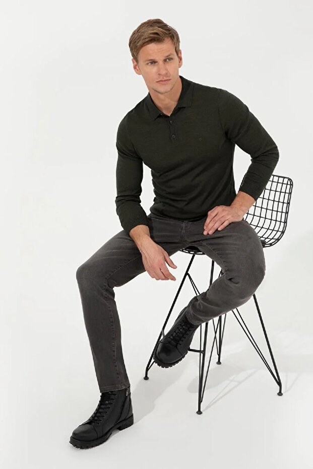 Regular Fit Triko Kazak - 1
