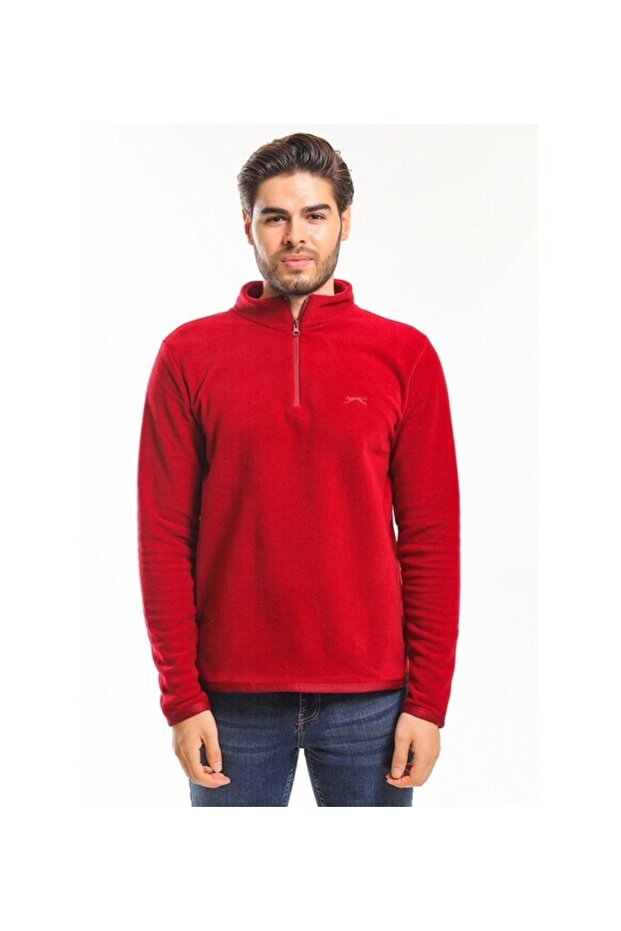 Sanne Half Zipper Unisex Fleece Sweatshirt