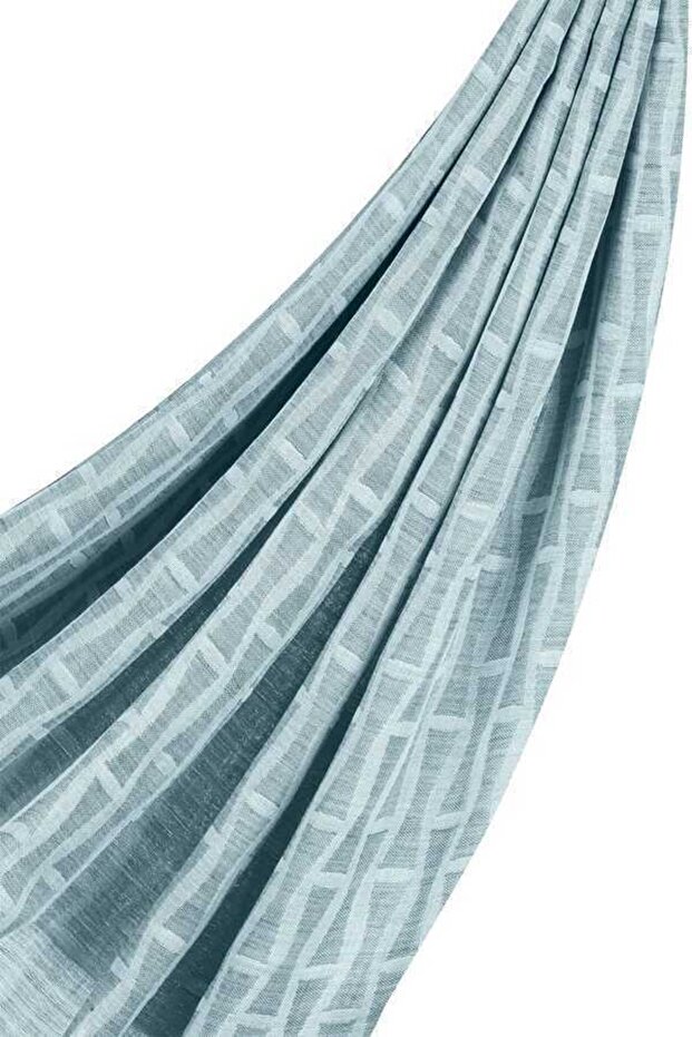 I Monogram Yeşil Ipek Eşarp - 5