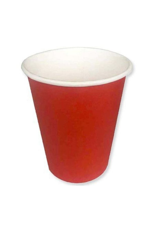 Mini Party Store 8'li Karton Bardak Kırmızı - 1