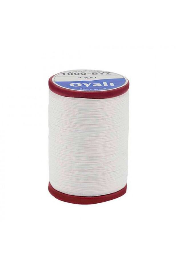 Embroidered 4 Layers Artificial Silk Needle Embroidery Rope-Embroidery Rope Color No: 1000 White