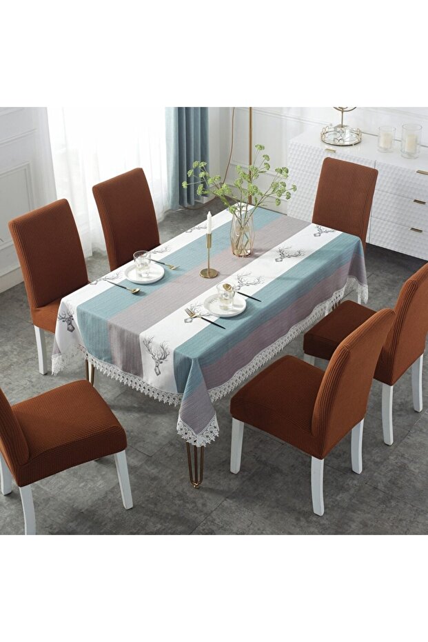 High Quality and Flexible Washable Chair Cover Lycra 6 Pieces