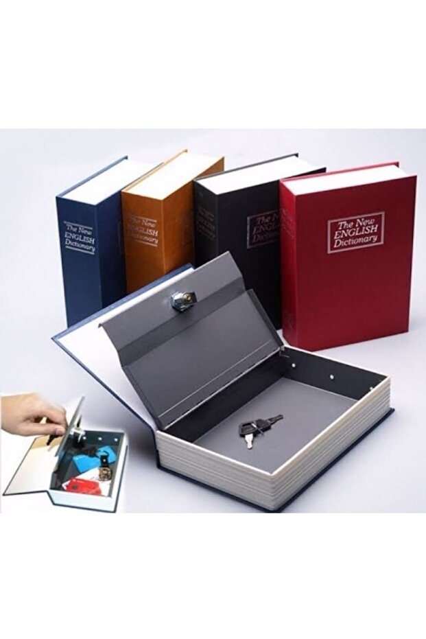 Book Shaped Hidden Safe Locked Piggy Bank Large Size