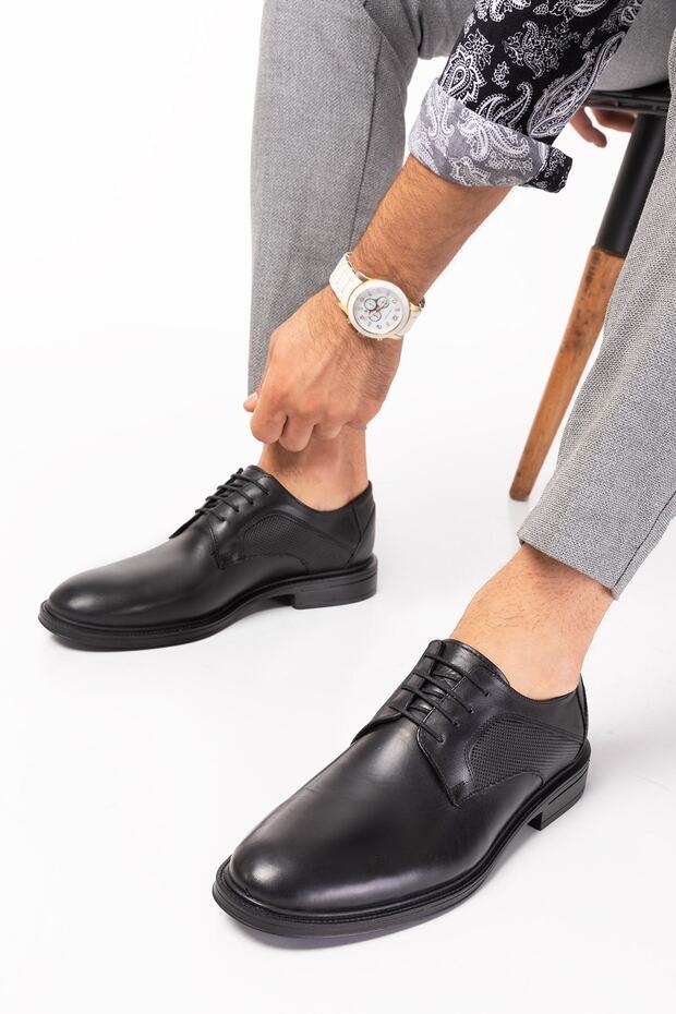 Genuine Leather, 2 Colors Inner Outer Leather Shoes