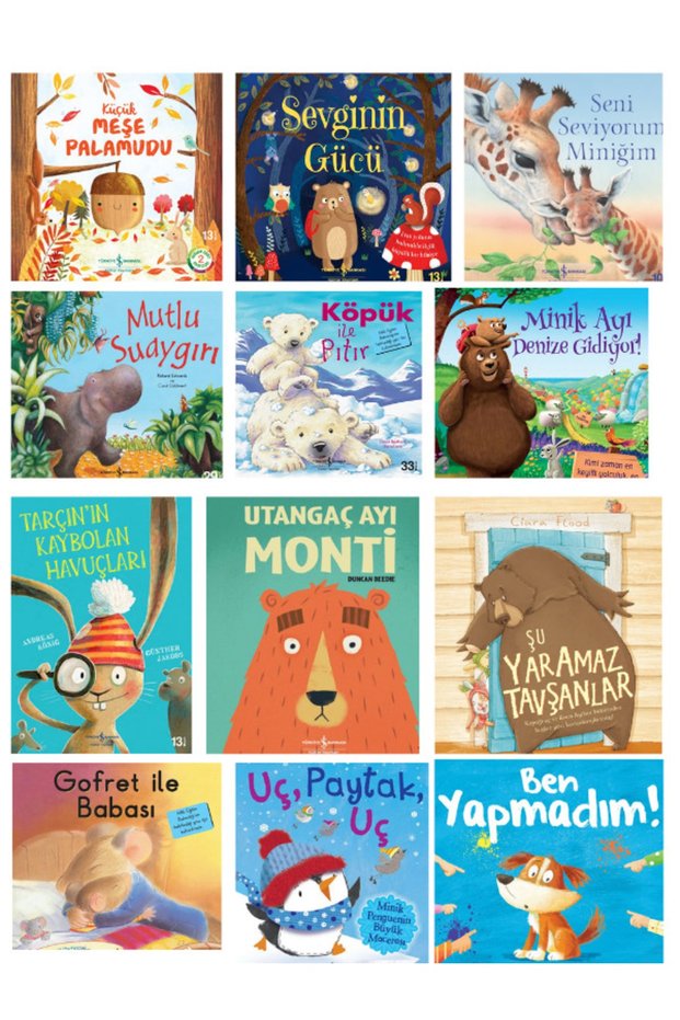 Utangaç Ayı Monti + Gofret Ile Babası + Minik Ayı Denize Gidiyor + Meşe Palamadu and More