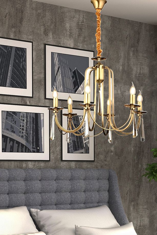 Luxury Modern Elegance Sarkıt Avize Eskitme 5'li Countess Avize - 2