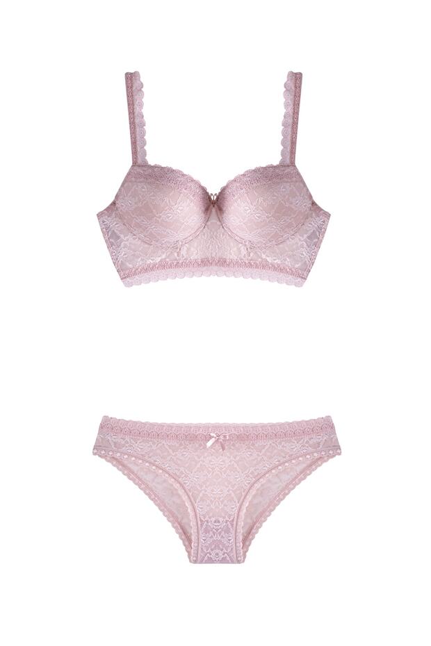 364 Pudra Push-up Büstiyer Takım - 3