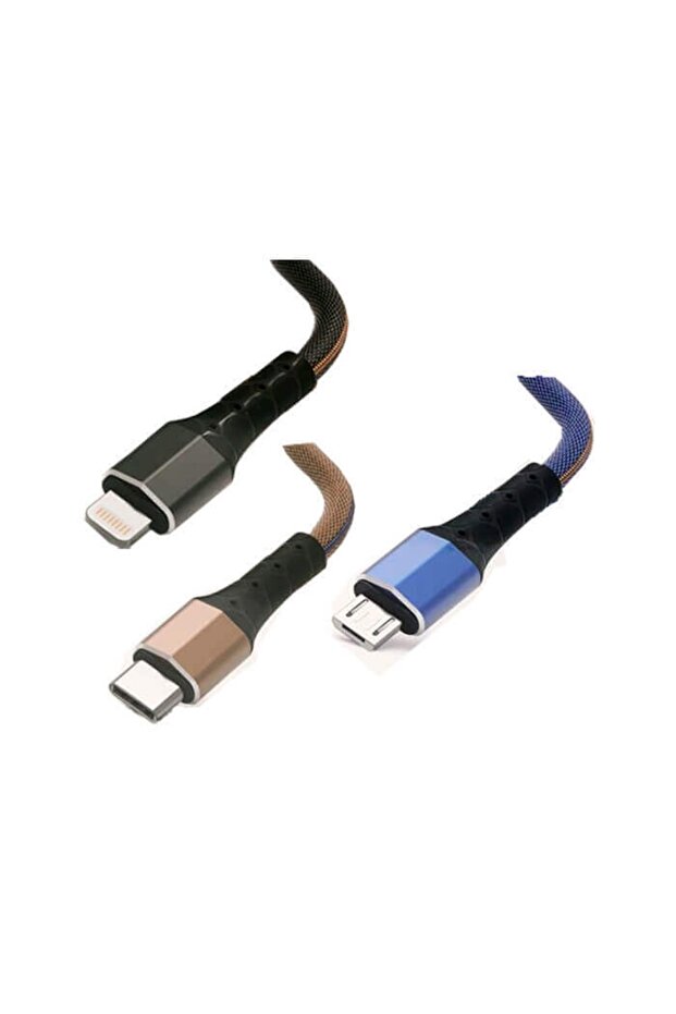 Iphone Lightning Usb 2.4a Örgülü Hızlı Şarj Data Kablo 6 7 8 Plus X Xs Xr 11 12 13 14 Pro Mavi - 2
