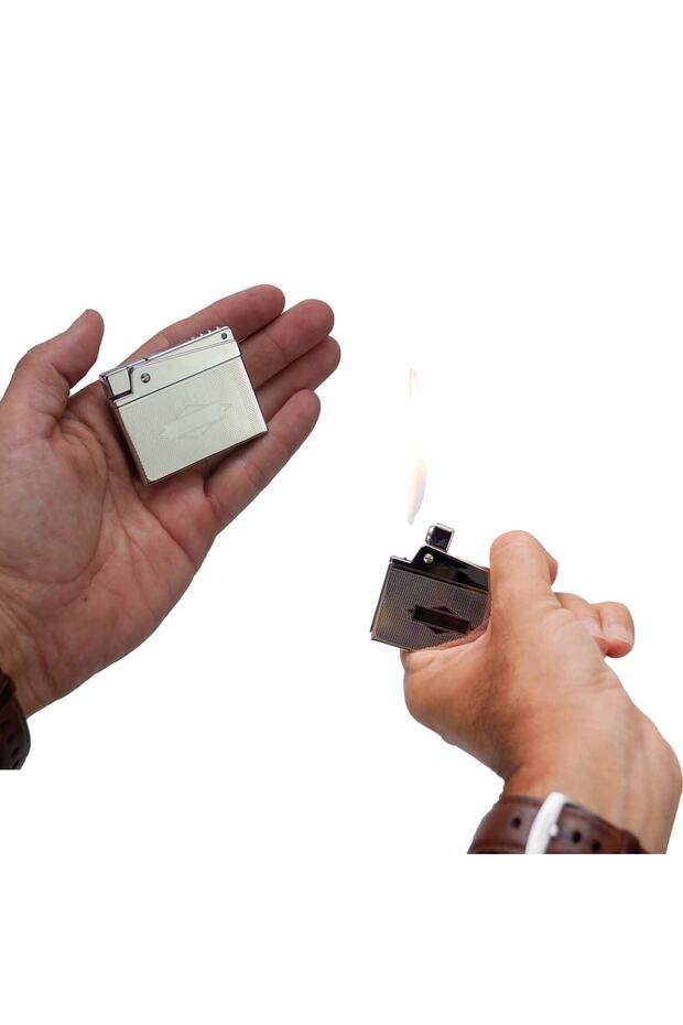 Metal Çakmak , Gazlı Çakmak, Puro Çakmağı, Pipo Çakmağı - 4